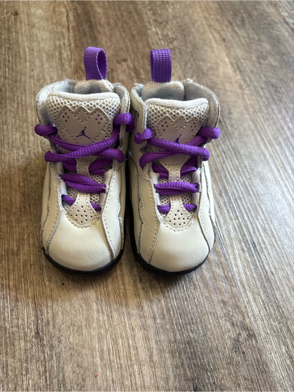 Jordan True Flights (TD) Gray & Purple